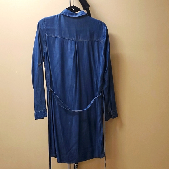 Denim Dress with belt - Picture 3 of 4